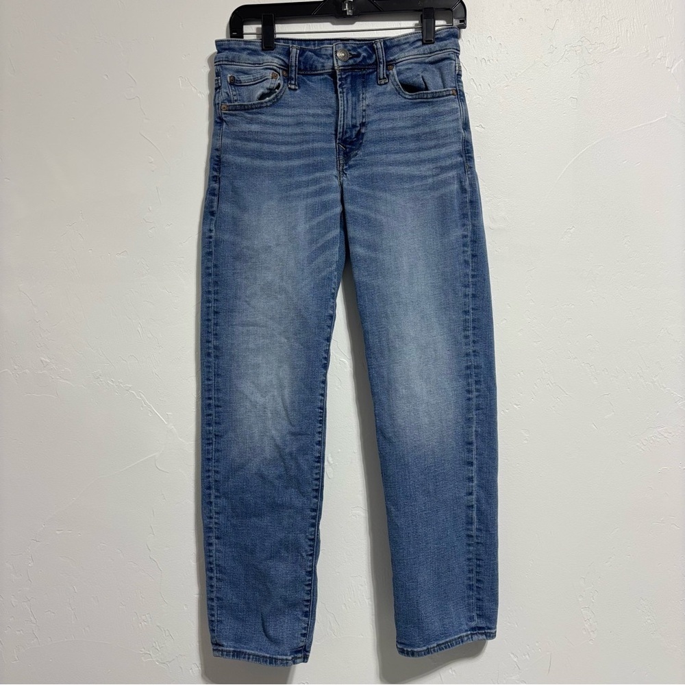 American Eagle Original Straight Light Wash Men's Denim Jeans 28x30 Cotton Blend
